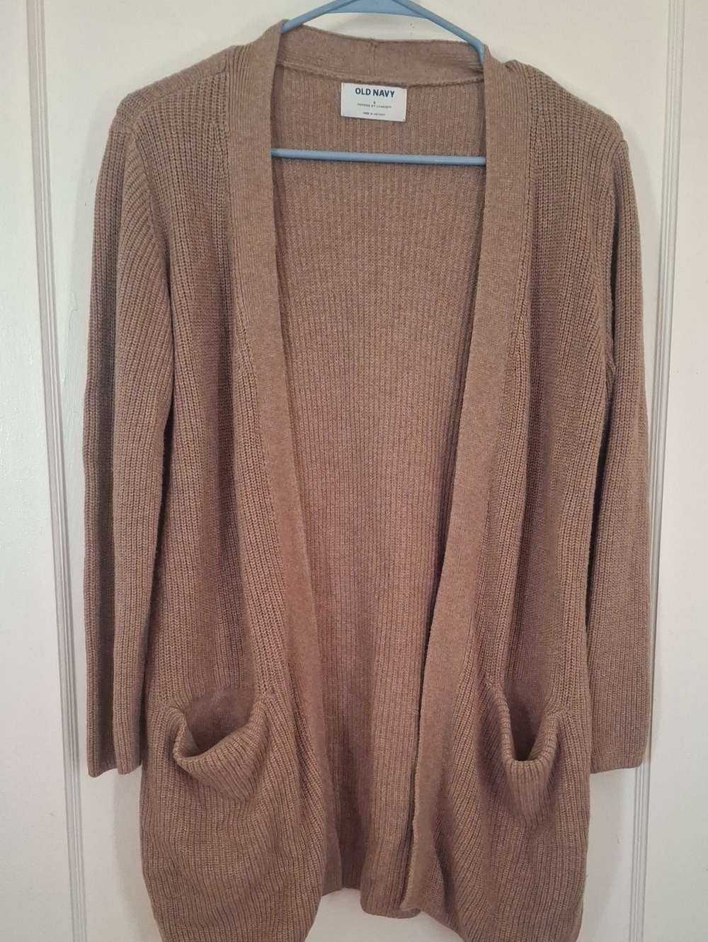 Old Navy Women's Open-Front Camel/Tan Cardigan Sweater